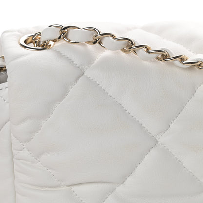 Chanel Calfskin Quilted Mini Square Bubbly Flap White 11 of 13