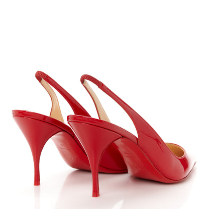 Christian Louboutin Patent Clare Sling 80 Pumps 38 Loubi 4 of 8
