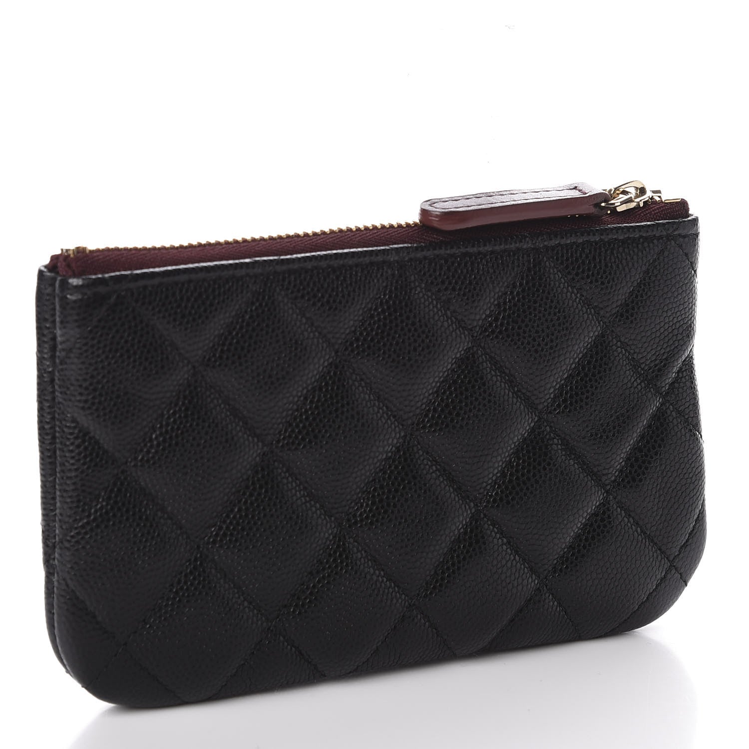 Chanel Caviar Quilted Small Cosmetic Case Black 2 of 9