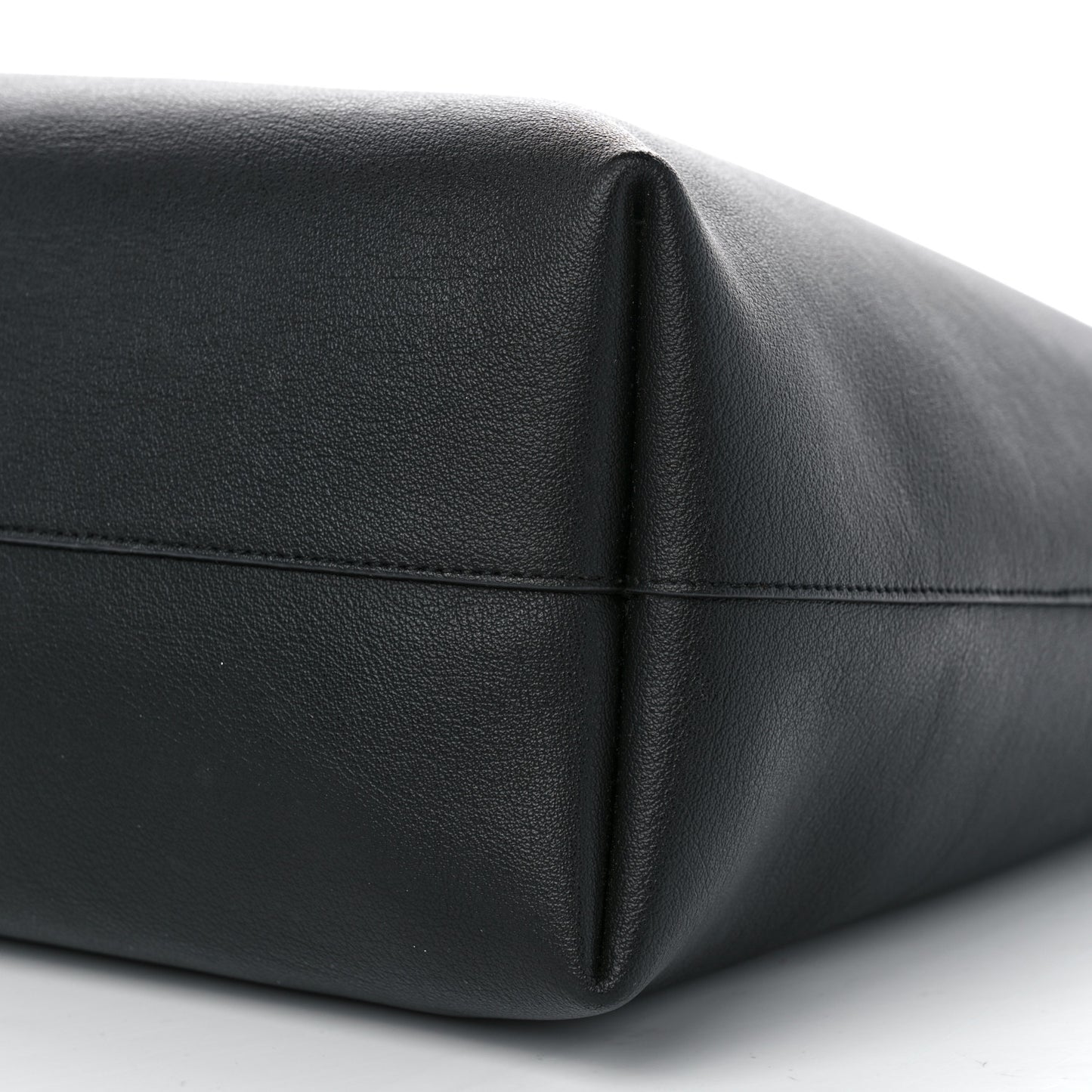 Calfskin Large Shopping Tote Black