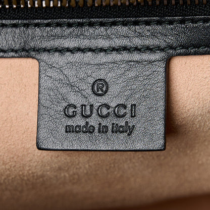 Gucci GG Supreme Monogram Small Osiride Top Handle Bag Black Gold 6 of 13