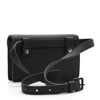 Christian Dior Ultra Matte Calfskin Saddle Belt Bag Black 2 of 7