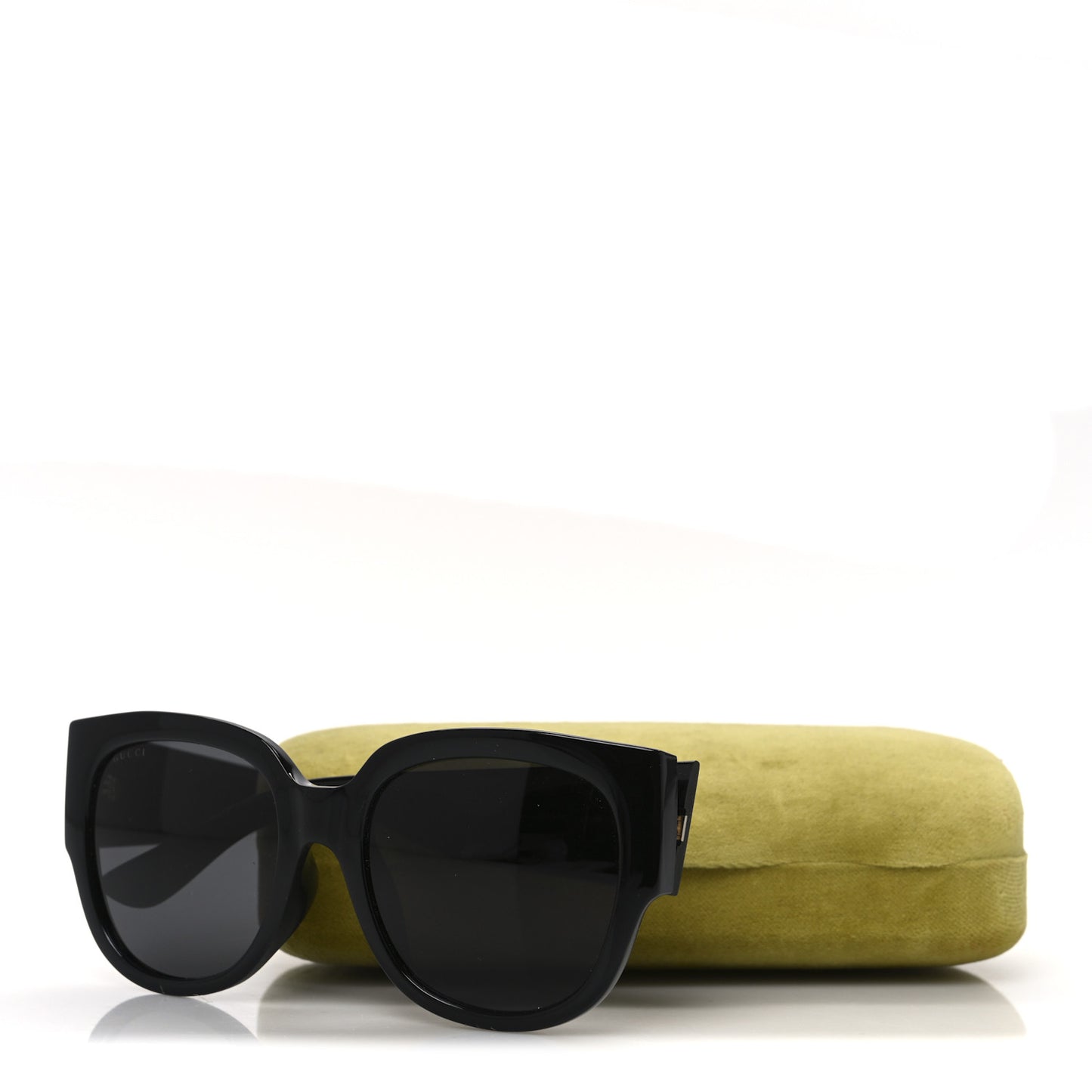 Acetate Square Frame Sunglasses GG0142SA Black
