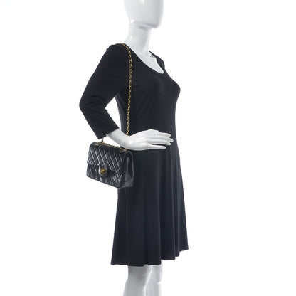 Chanel Lambskin Quilted Small Double Flap Black 2 of 7