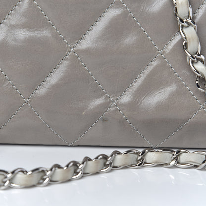 Chanel Glazed Calfskin Quilted Tote Grey 16 of 20