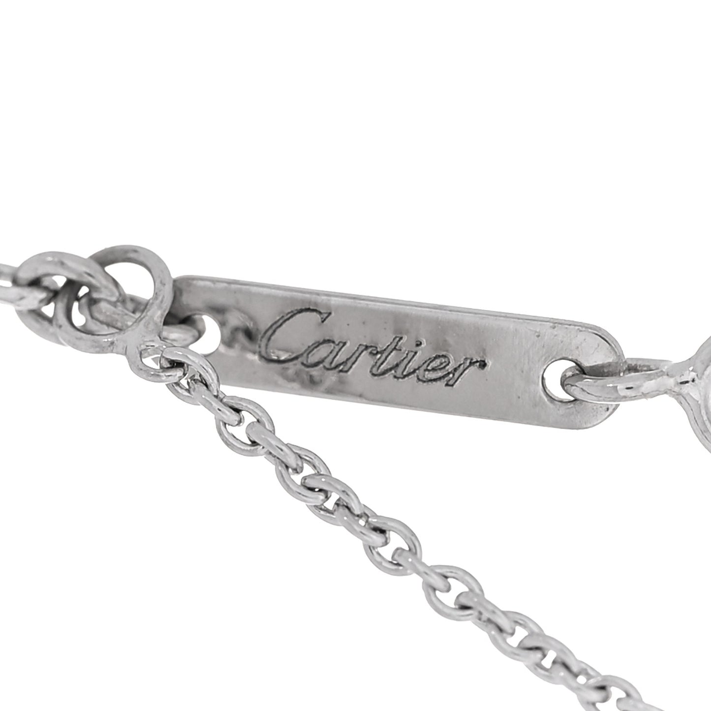 18K White Gold Medium Hearts and Symbols Necklace