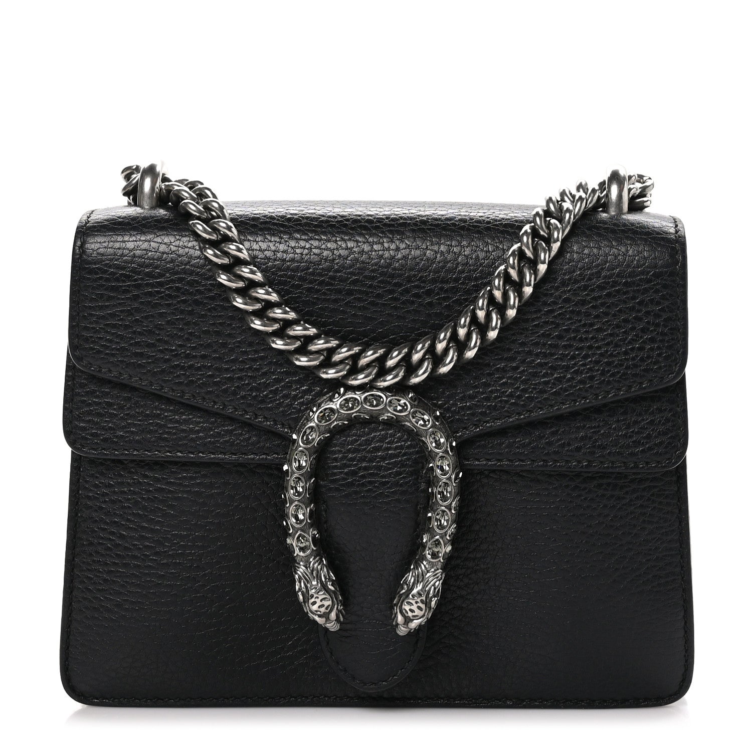 Gucci Calfskin Mini Dionysus Shoulder Bag Black 1 of 10