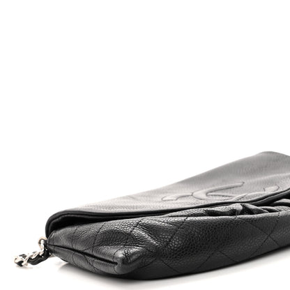 Chanel Caviar Half Moon Wallet On Chain WOC Black 9 of 12