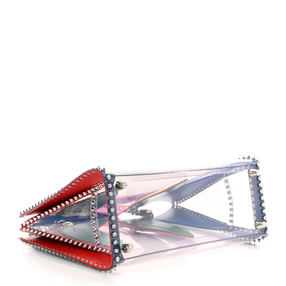 Christian Louboutin PVC Calfskin Spiked Medium Paloma Multicolor 4 of 13