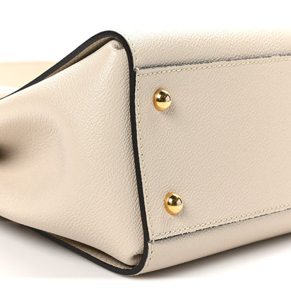 Burberry Soft Grain Calfskin Small Buckle Tote Limestone 8 of 9