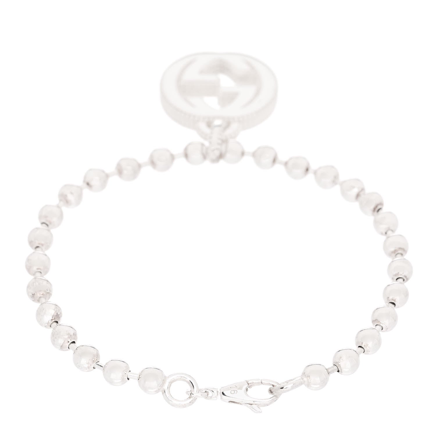Gucci Sterling Silver Interlocking GG Bracelet 2 of 5