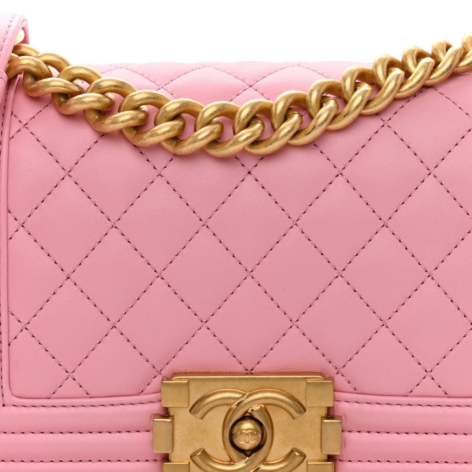 Chanel Lambskin Quilted Small Boy Flap Pink 8 of 12