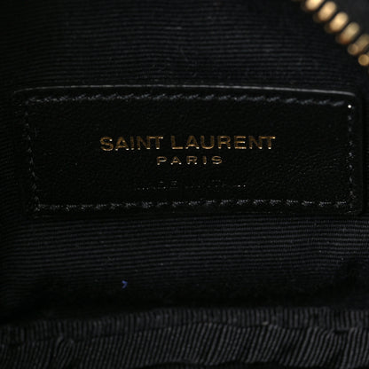 Saint Laurent Grain De Poudre Matelasse Monogram Baby Lou Camera Bag Black 6 of 10