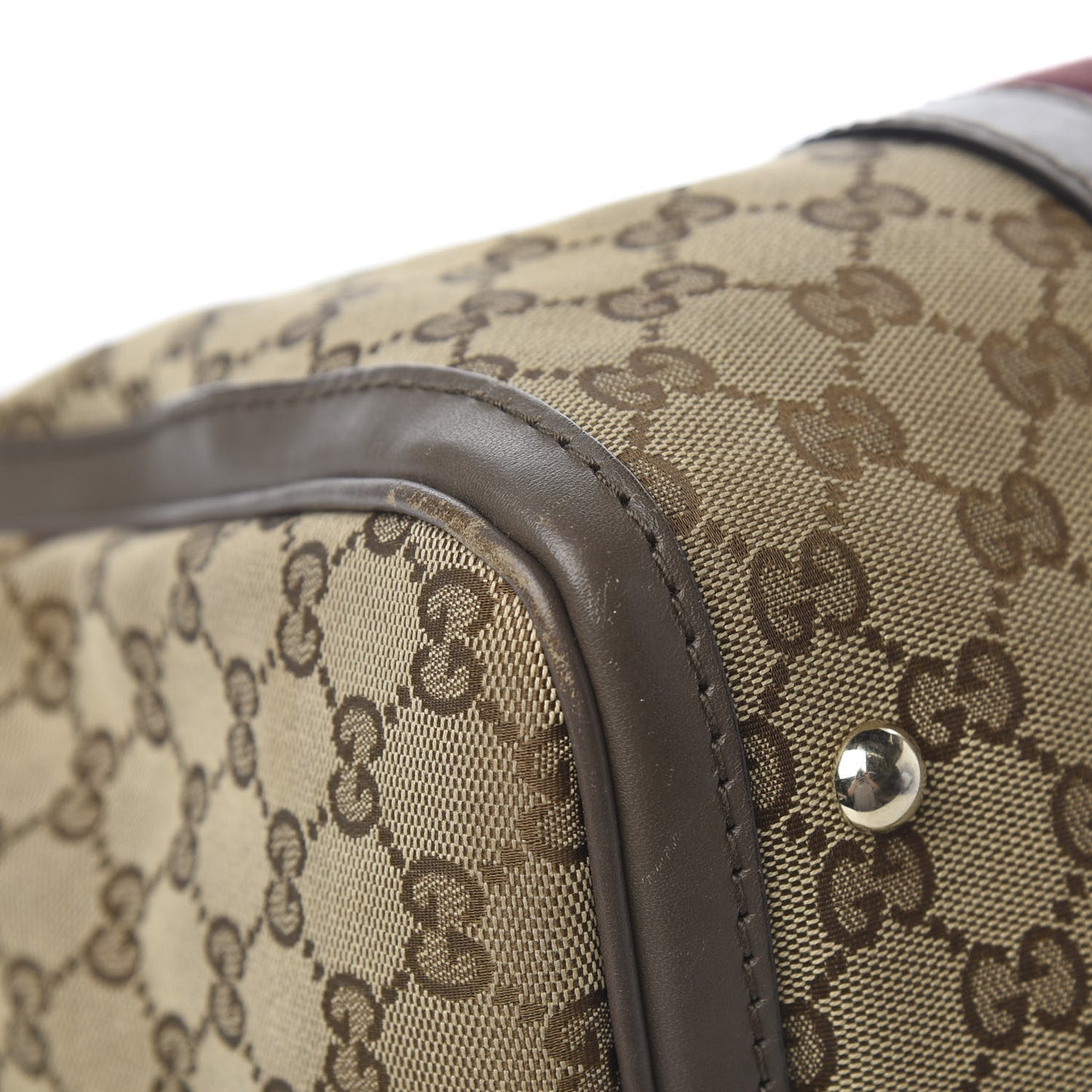 Monogram Vintage Web Medium Boston Maple Brown