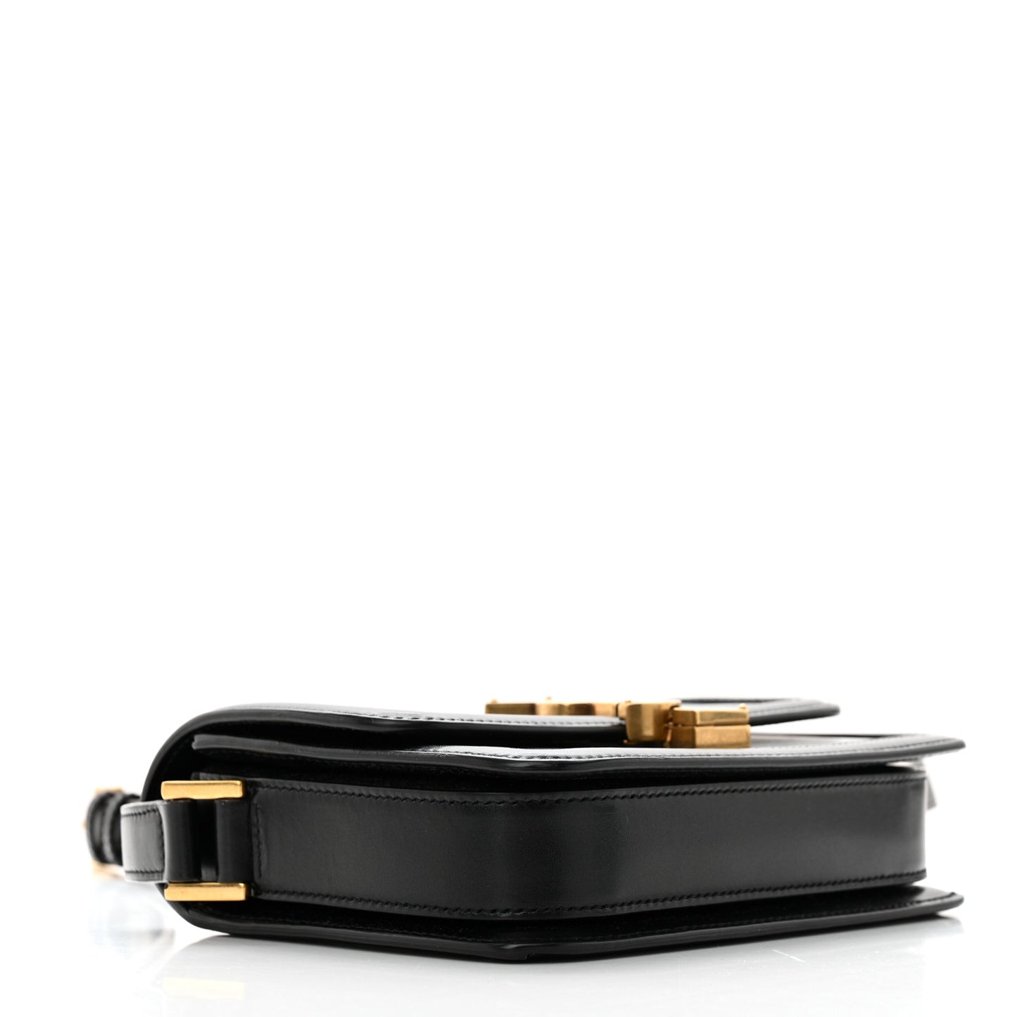 Smooth Calfskin Small Solferino Satchel Black