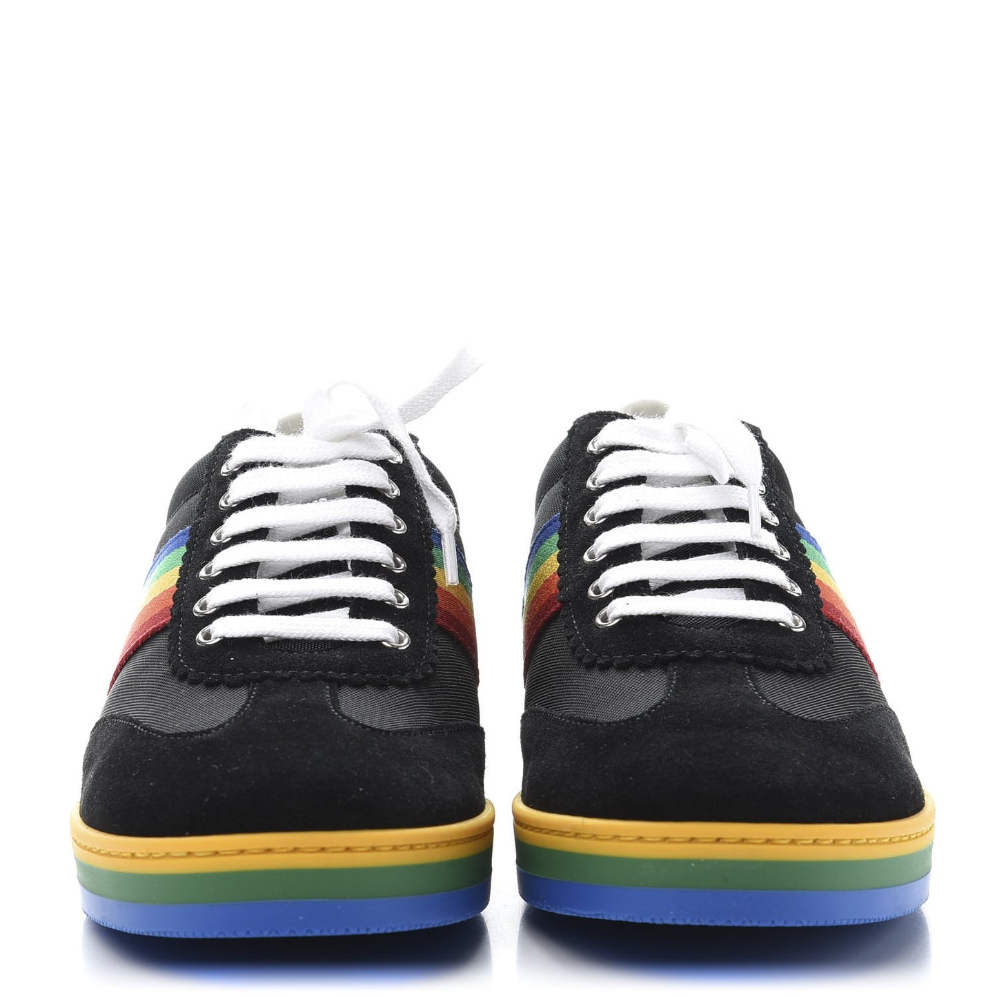 Suede Rainbow Womens G74 Sneakers 37 Black