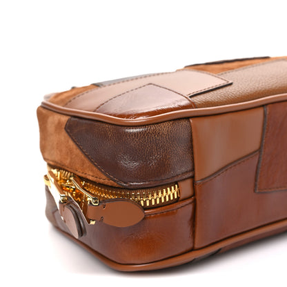 Miu Miu Nappa Patchwork Small Beau Top Handle Bag Cognac 8 of 9
