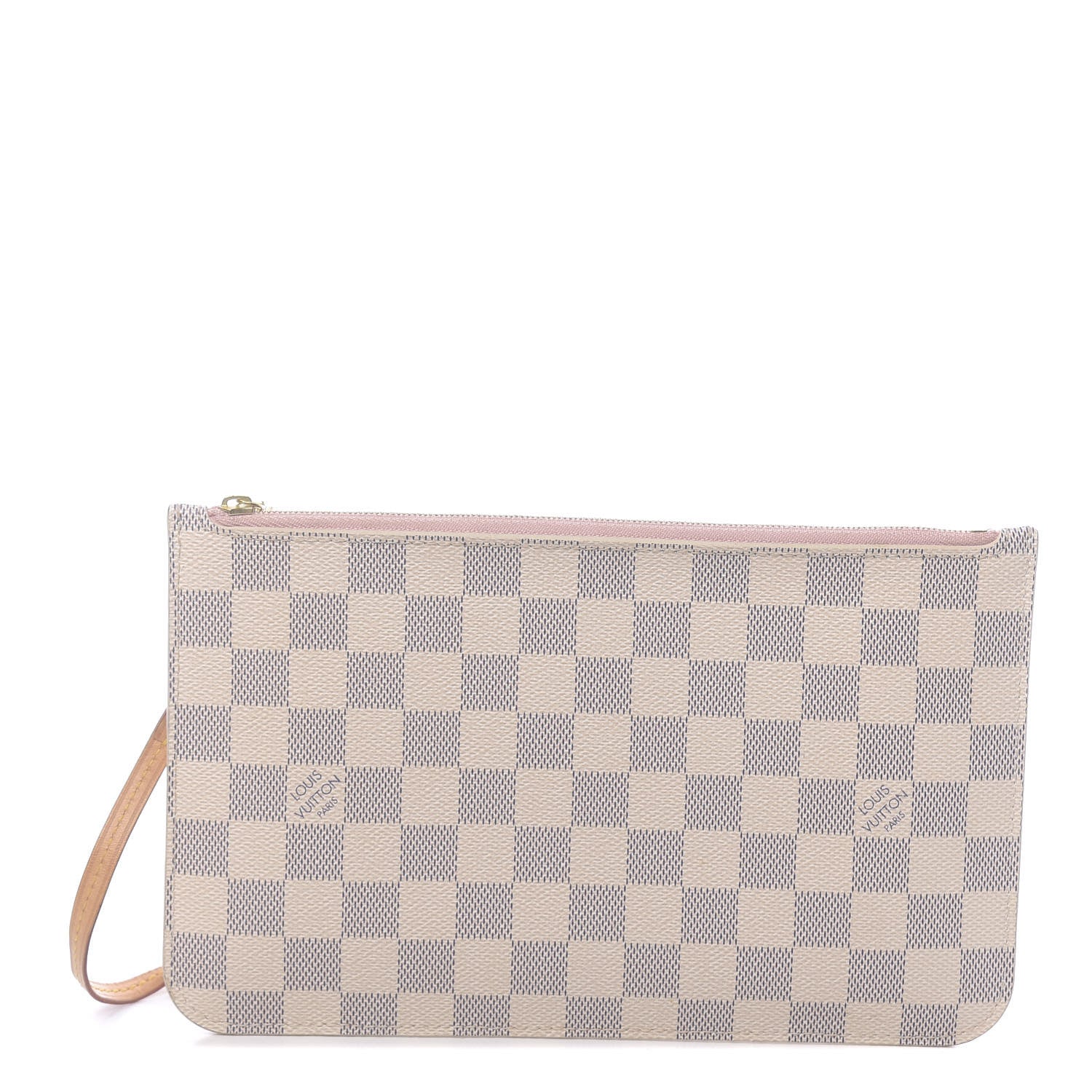 Louis Vuitton Damier Azur Neverfull MM GM Pochette Rose Ballerine 1 of 8