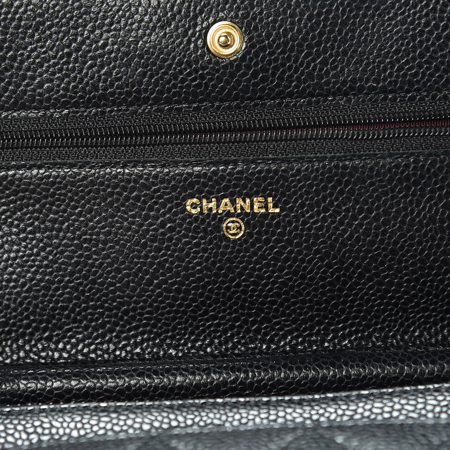 Chanel Caviar Quilted Wallet On Chain WOC Black 8 of 12
