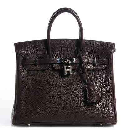 Hermes Togo Birkin 25 Marron Fonce 1 of 22