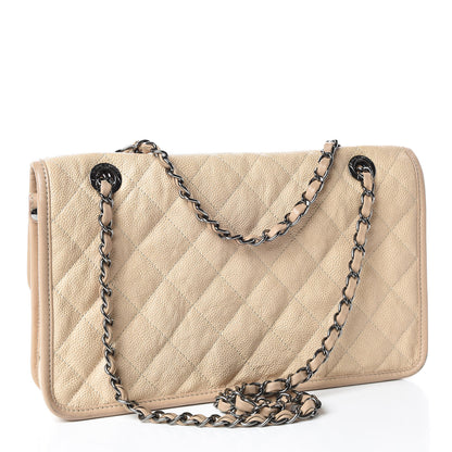 Chanel Caviar Quilted Medium French Riviera Flap Beige 3 of 10