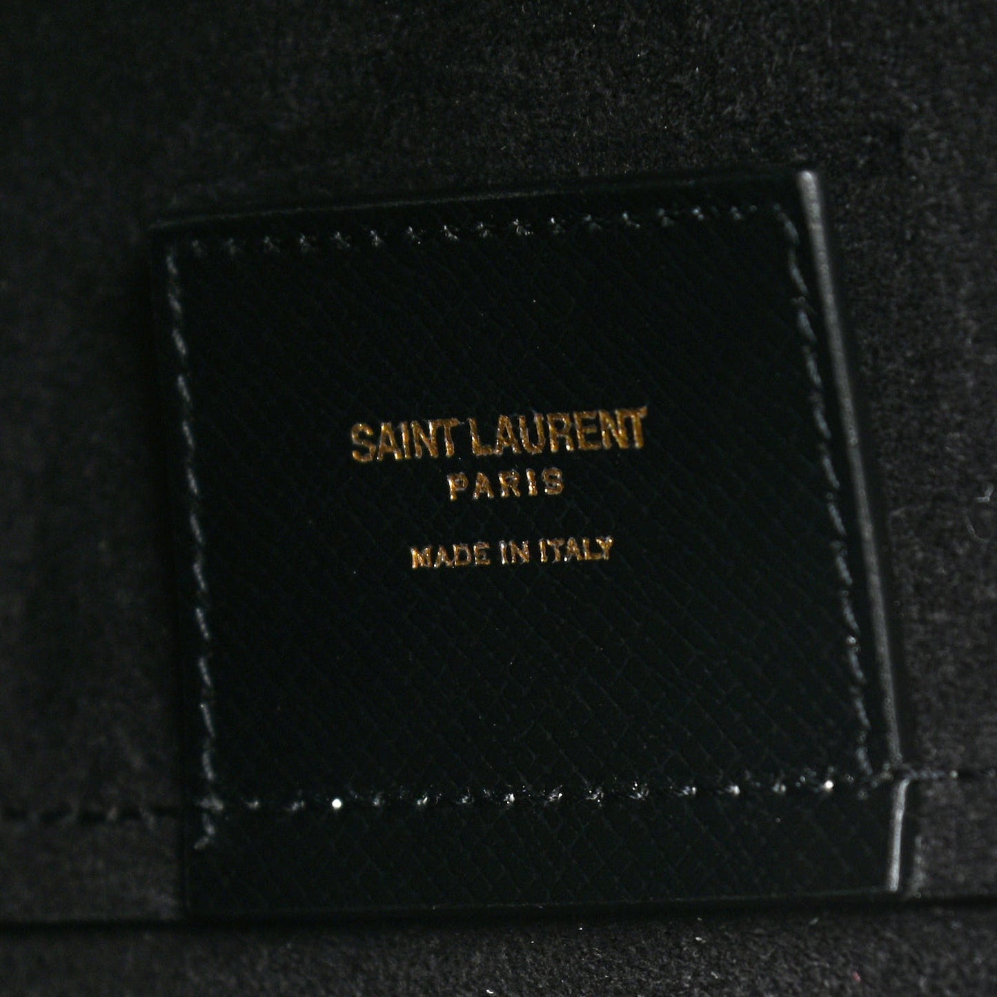 Grained Calfskin Large Shopping Tote Vintage Black