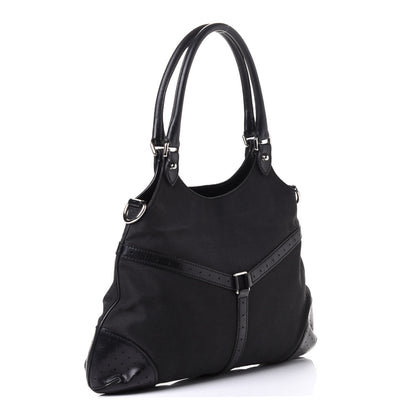 Gucci Canvas Reins Hobo Black 2 of 8