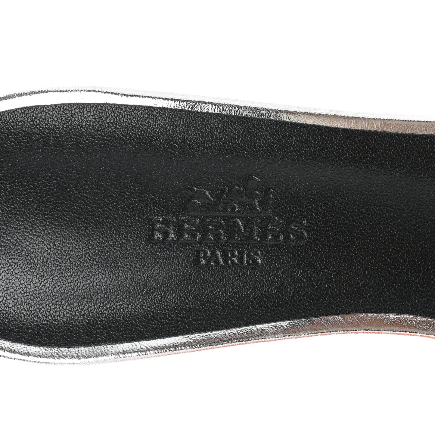 Metallic Nappa Oasis Sandals 37.5 Gris Argente