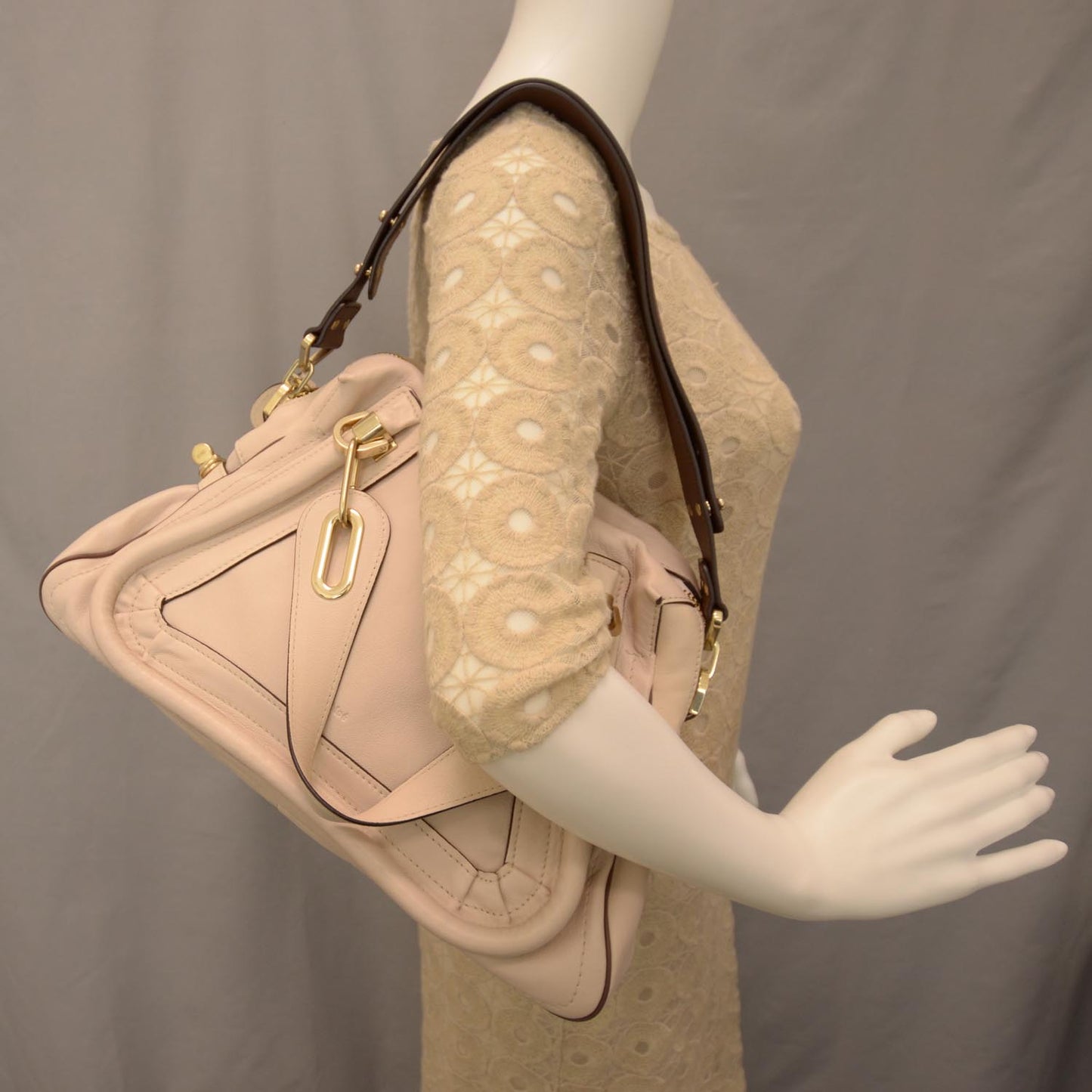 Leather Medium Military Paraty White