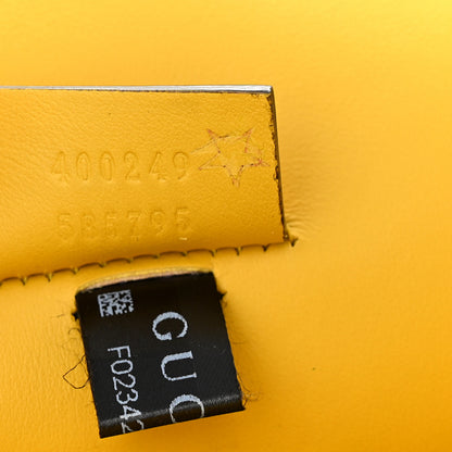 Gucci Suede Crystal Bow Embroidered Small Dionysus Shoulder Bag Yellow 7 of 11