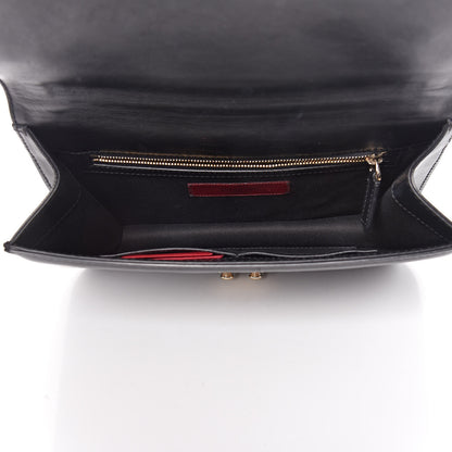 Valentino Garavani Vitello Medium Glam Lock Rockstud Flap Black 5 of 14