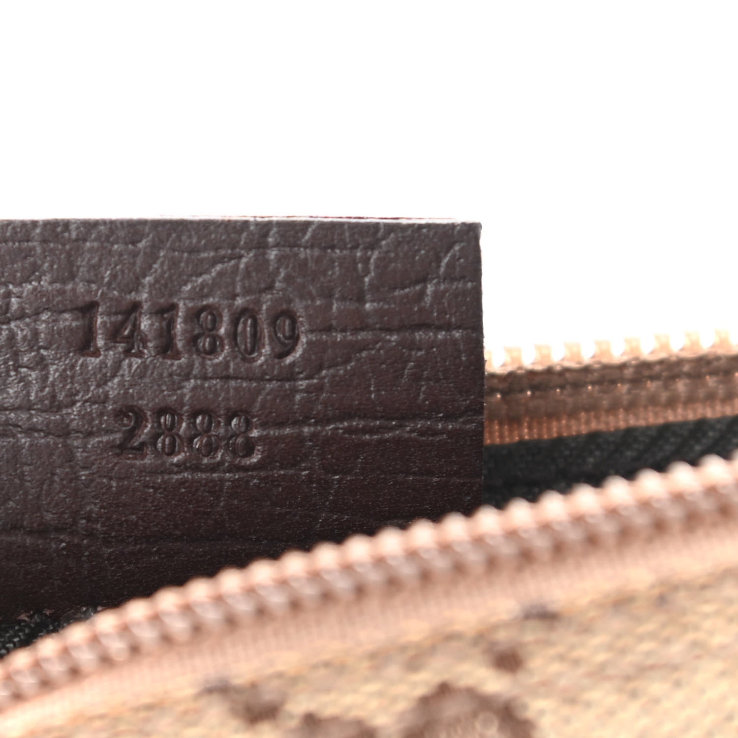 Gucci Monogram Web Boat Pochette Brown 7 of 10