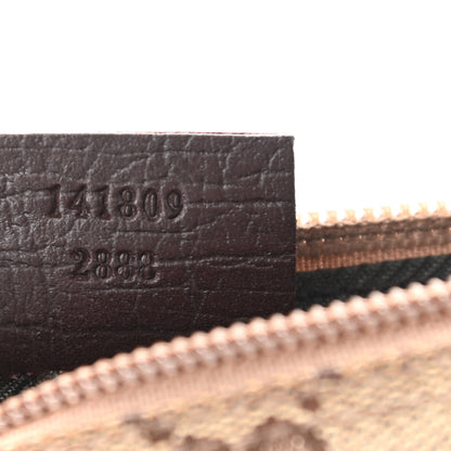 Gucci Monogram Web Boat Pochette Brown 7 of 10