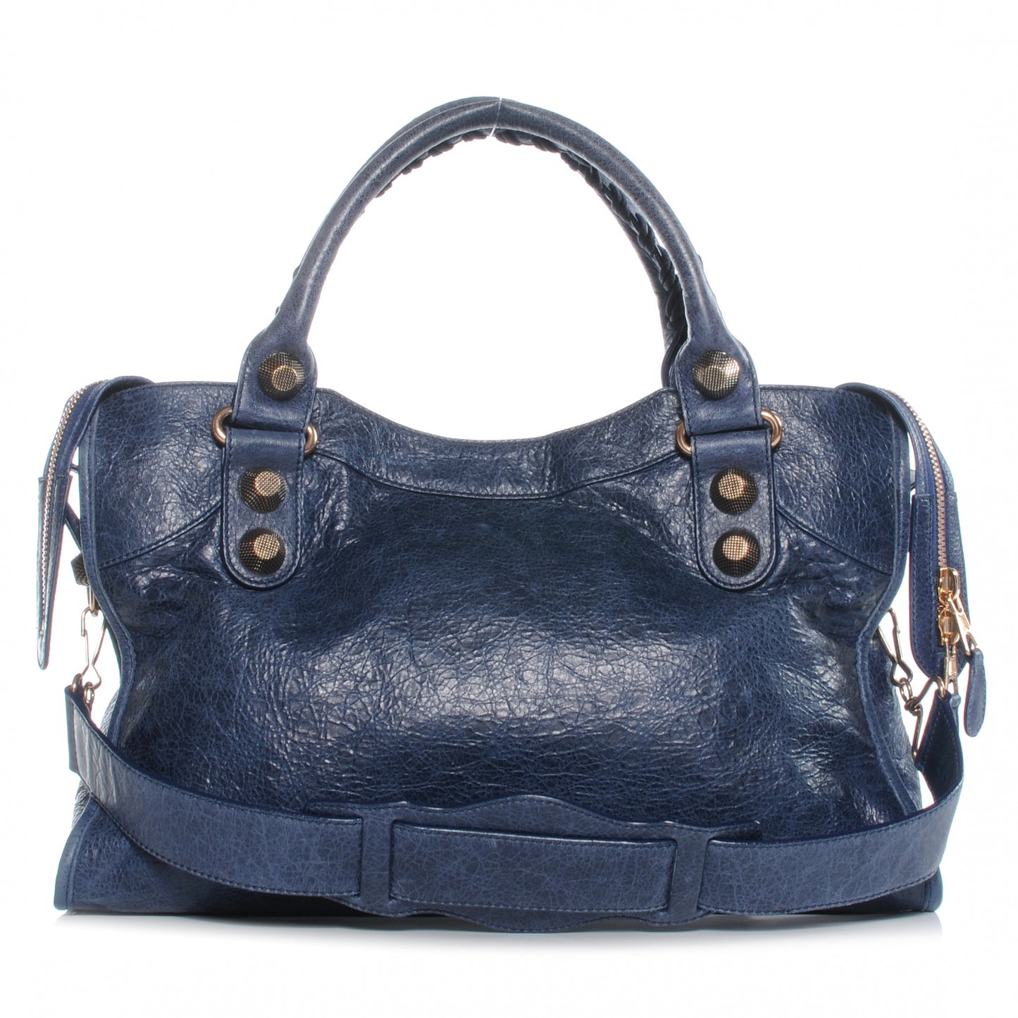 Agneau Giant 21 Rose Gold Hardware City Bleu Roi