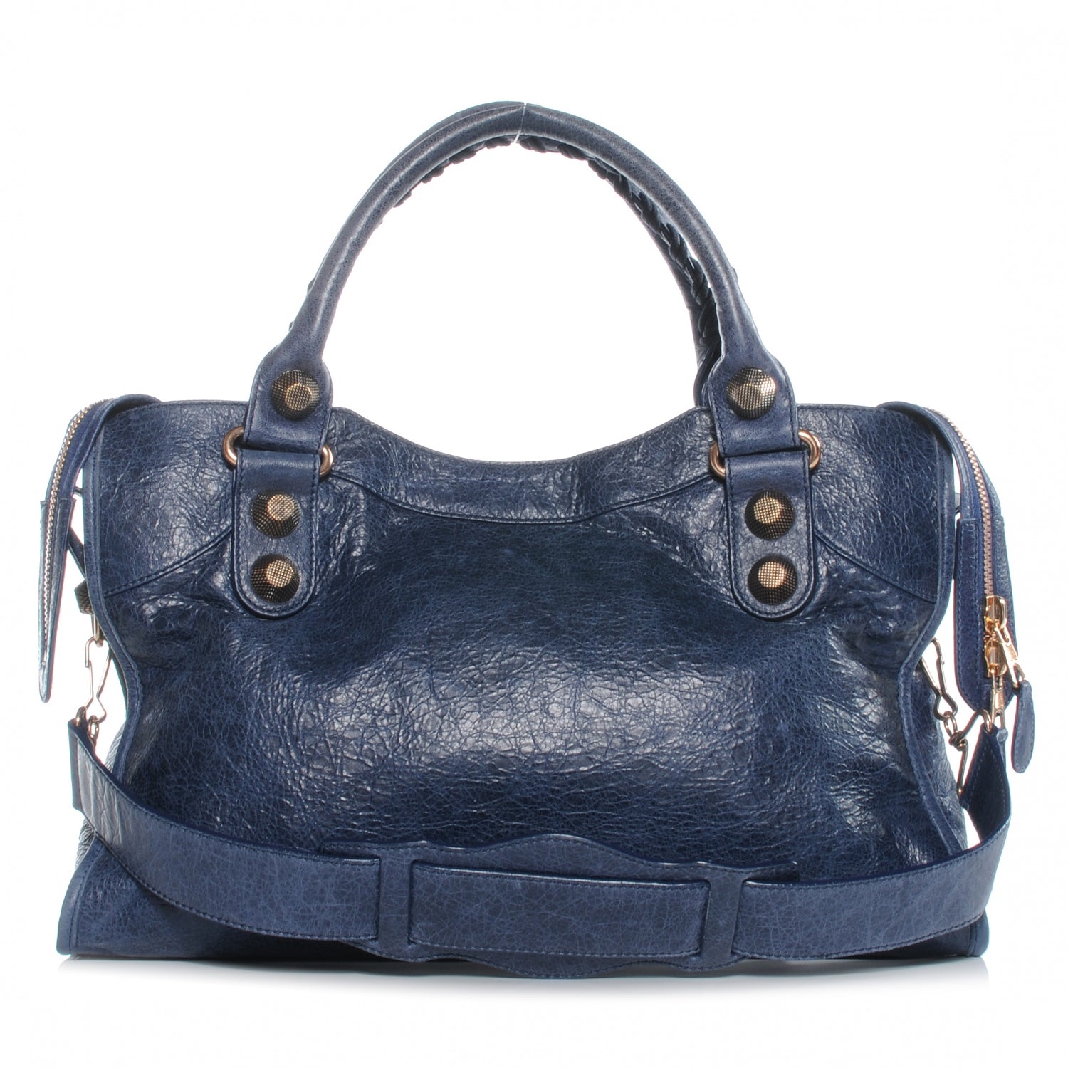 Balenciaga Agneau Giant 21 Rose Gold Hardware City Bleu Roi 3 of 7