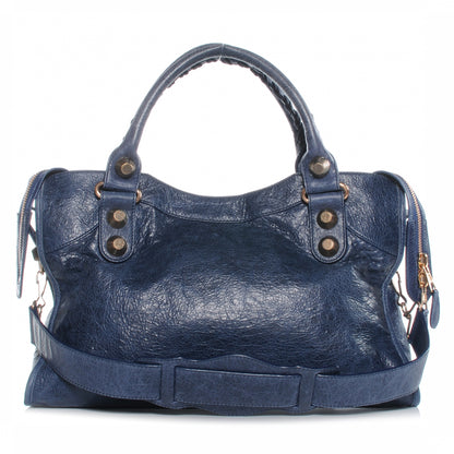Balenciaga Agneau Giant 21 Rose Gold Hardware City Bleu Roi 3 of 7