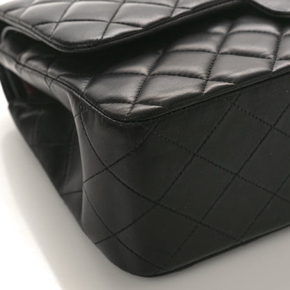 Chanel Lambskin Quilted Jumbo Double Flap Black 8 of 13