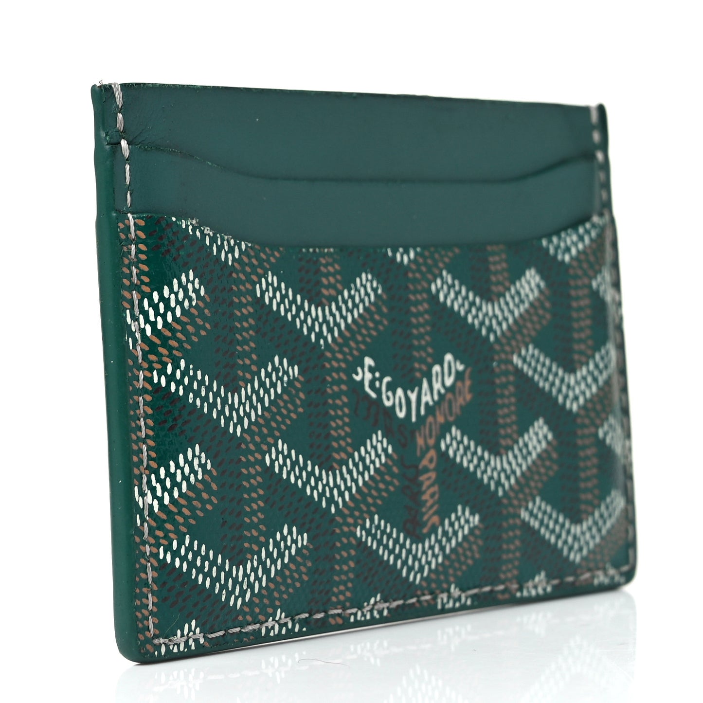Goyardine Saint Sulpice Card Holder Green