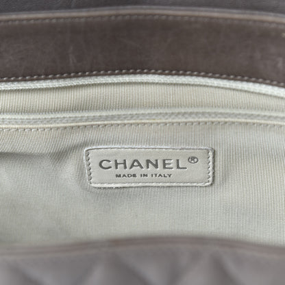 Chanel Washed Lambskin Quilted Maxi Chain Around Flap Taupe 8 of 10