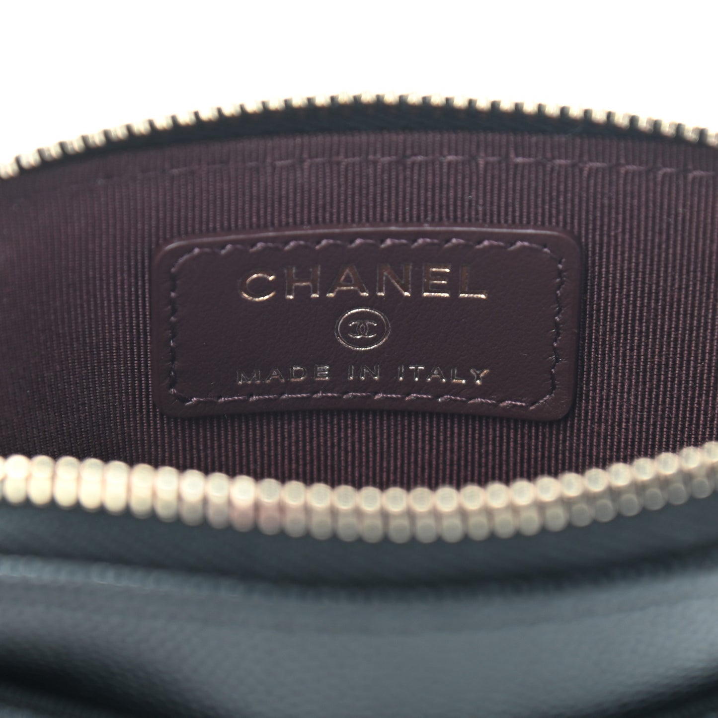 Caviar Quilted Zip Card Holder Wallet Black