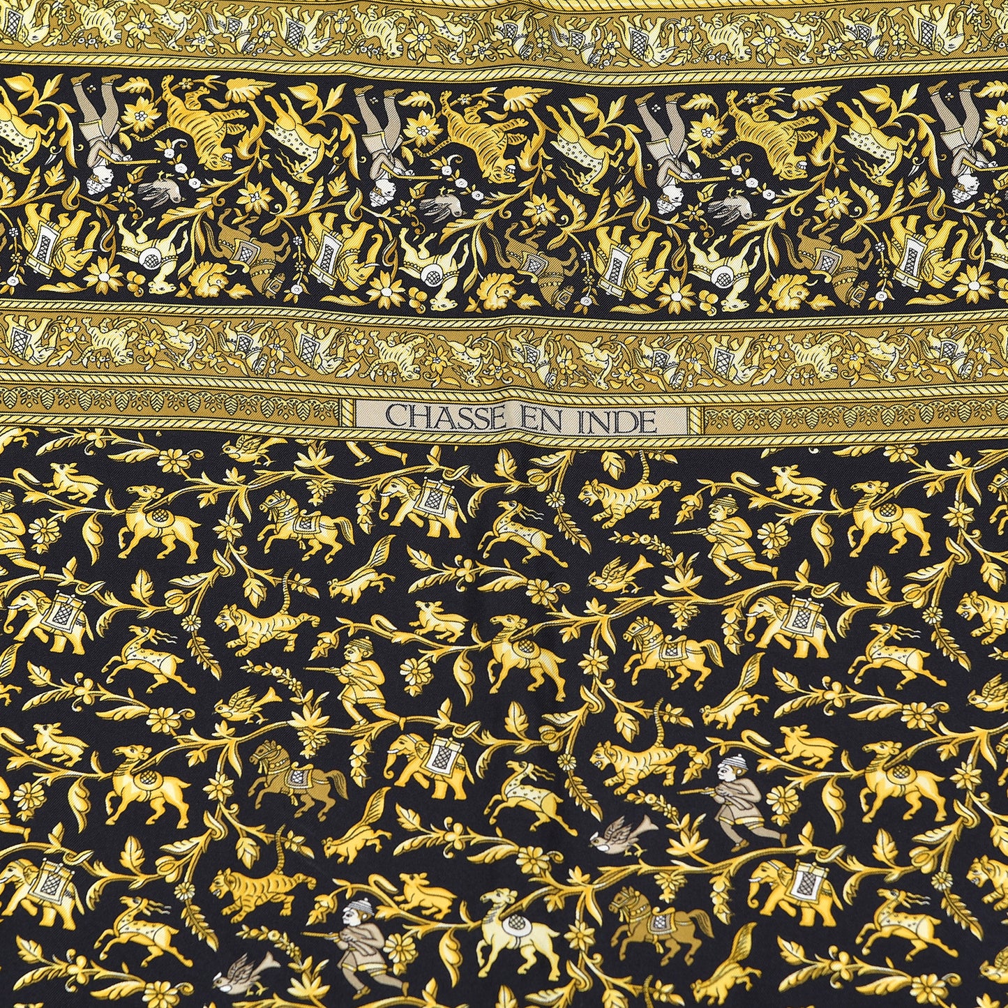 Silk Chasse En Inde Scarf 90