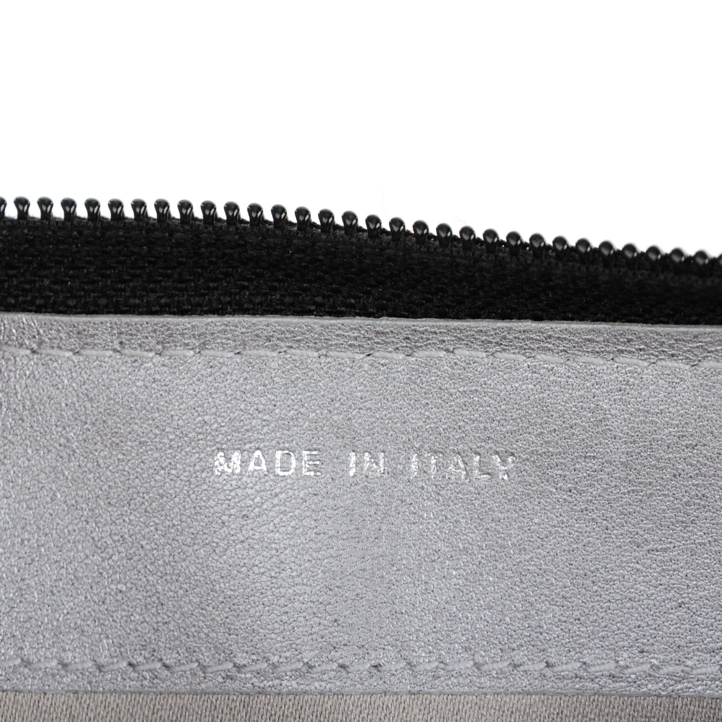 Lambskin Camellia Embossed Large Zip Around Gusset Wallet Black