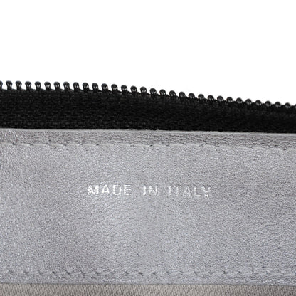 Chanel Lambskin Camellia Embossed Large Zip Around Gusset Wallet Black 7 of 12