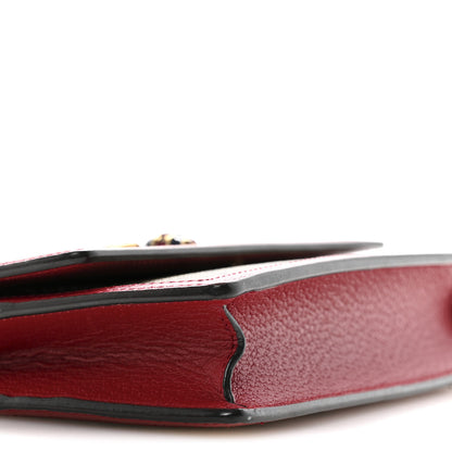 Gucci GG Supreme Monogram Web Queen Margaret Chain Wallet Red 6 of 11