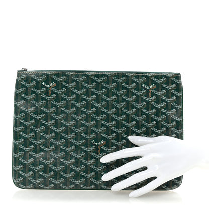 Goyard Goyardine Senat Pochette MM Green 2 of 7