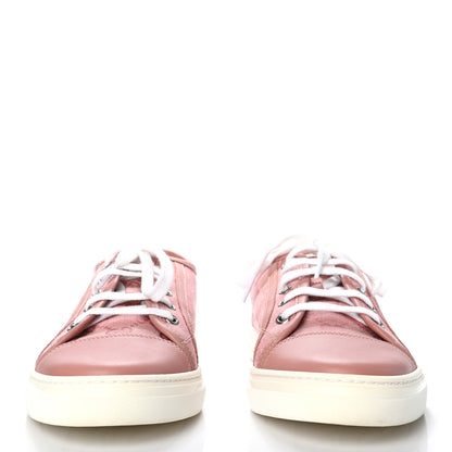 Gucci GG Monogram Calfskin Womens Low Top Sneakers 39.5 Pink Soft Pink 2 of 7
