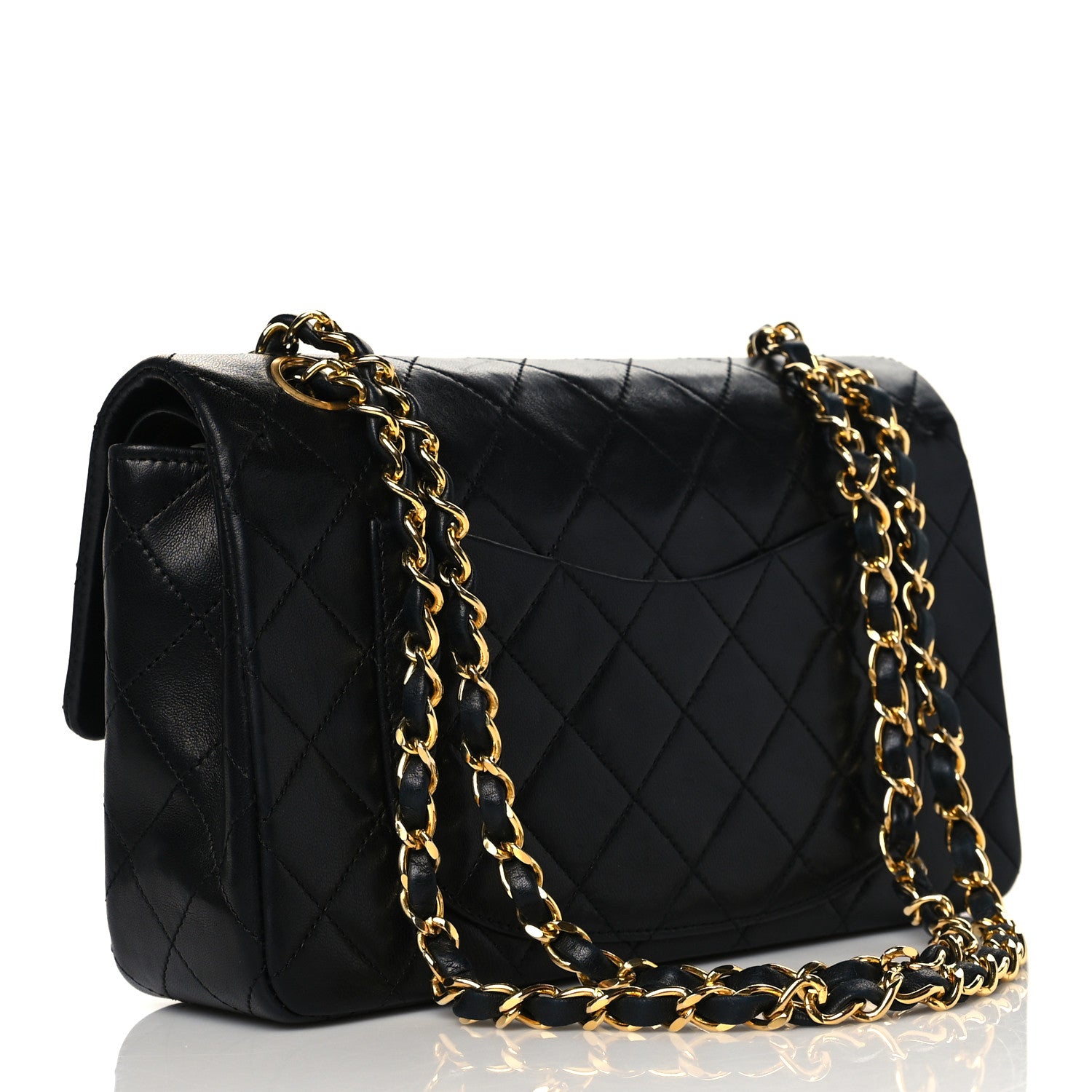 Chanel Lambskin Quilted Small Double Flap Black 3 of 10