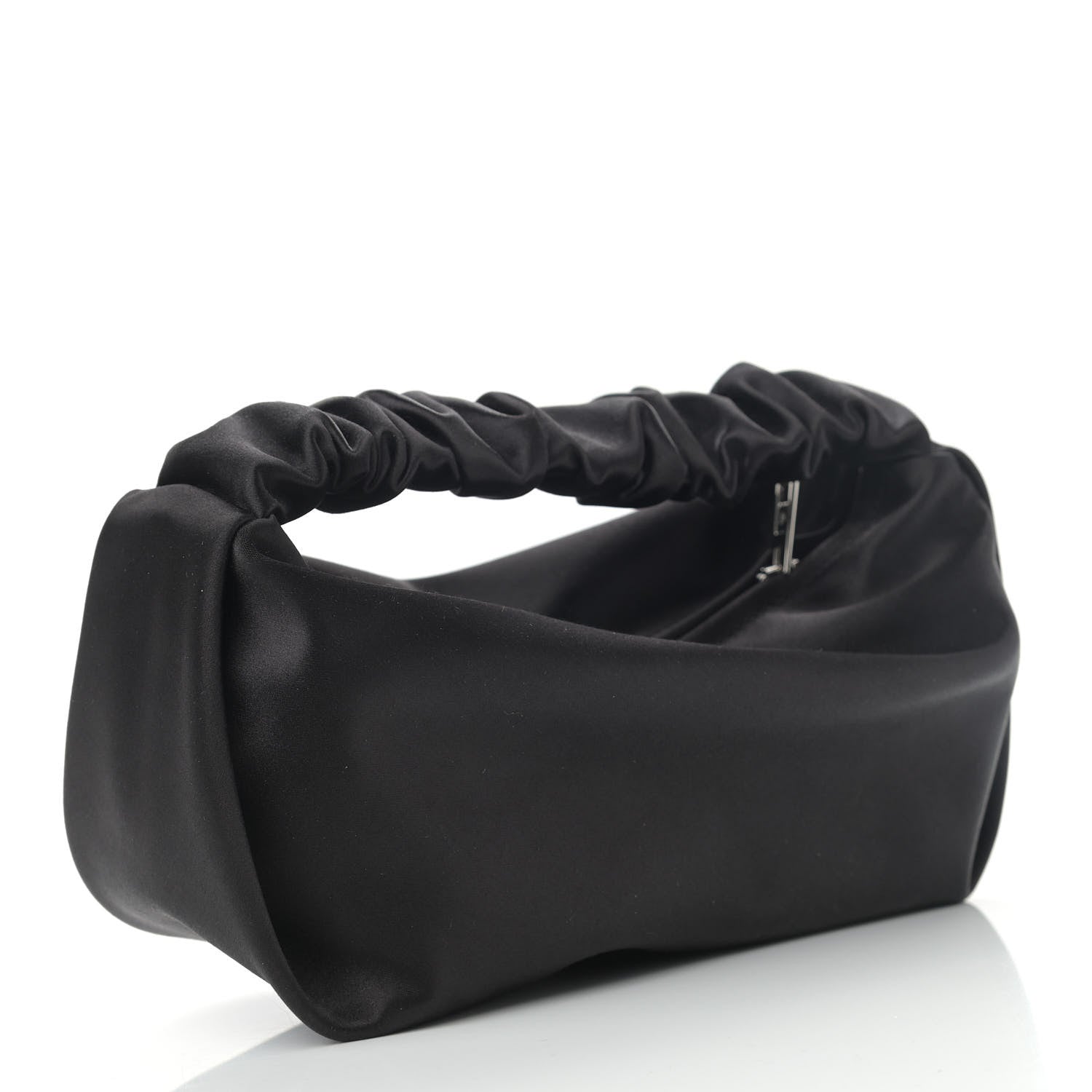Alexander Wang Satin Mini Scrunchie Bag Black 3 of 9