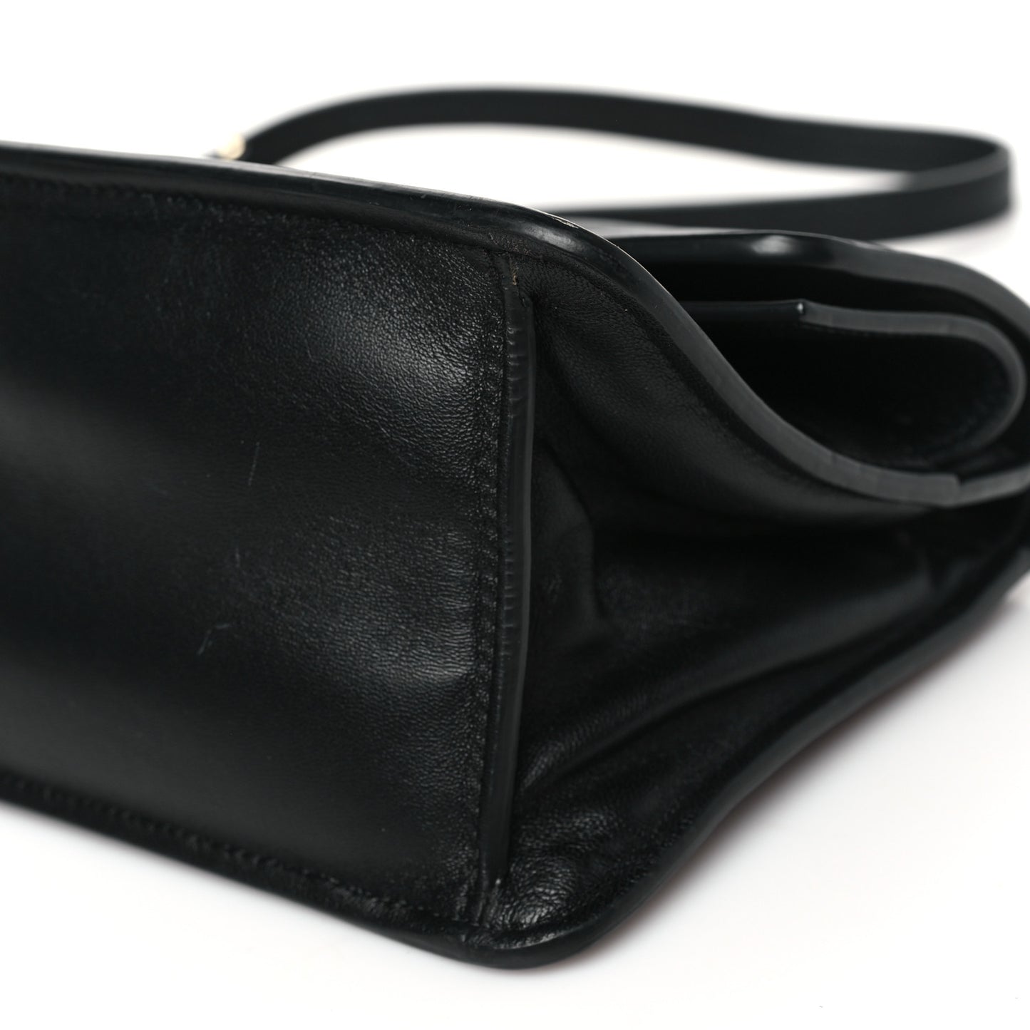 Calfskin Small Candy Shoulder Bag Black