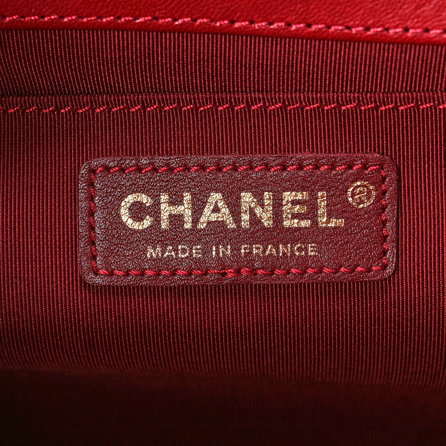 Chanel Lambskin Quilted Medium Boy Flap Dark Red 6 of 11